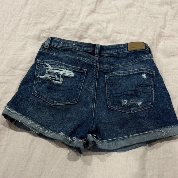 American Eagle Outfitters Distressed Denim Shorts - Blue - Picture 4 of 6